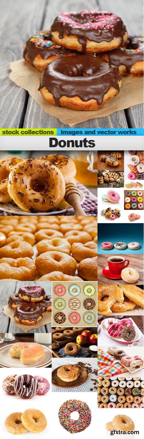Donuts, 25 x UHQ JPEG
