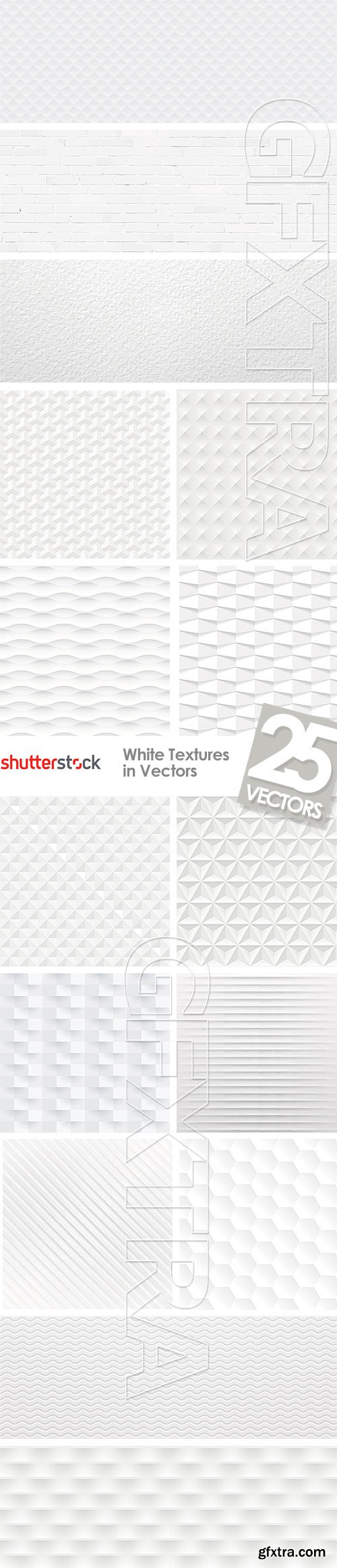 White Textures in Vectors 25xEPS