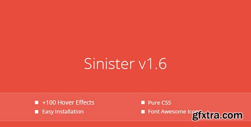 CodeCanyon - Sinister v1.6.4 - Pure CSS Image Hover Effects