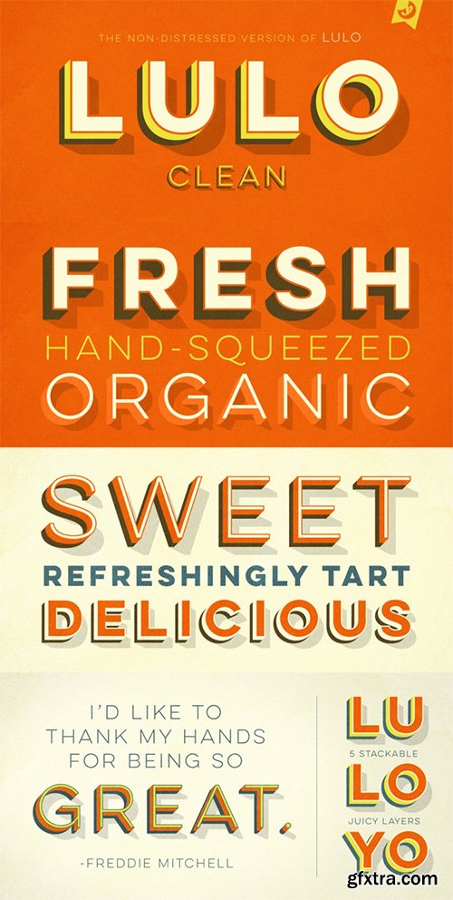 Lulo Clean Font Family - 10 Fonts $180