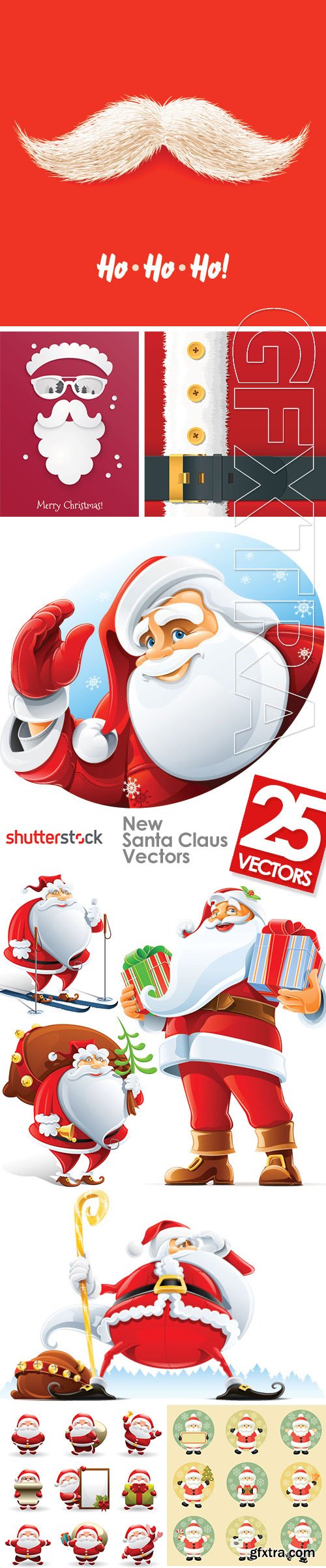 New Santa Claus Vectors 25xEPS