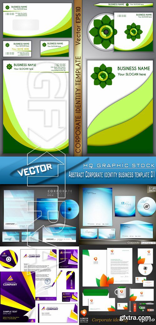 Stock Vector - Abstract Corporate identity business template 21