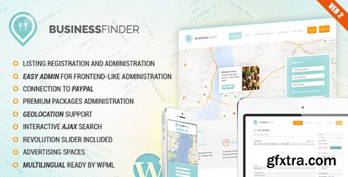 ThemeForest - Business Finder v2.12 - Directory Listing WordPress Theme