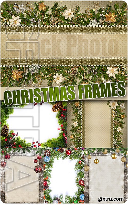 Christmas Frames 2 - UHQ Stock Photo