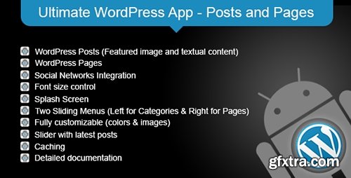 CodeCanyon - Ultimate WordPress App v1.2 - Posts and Pages