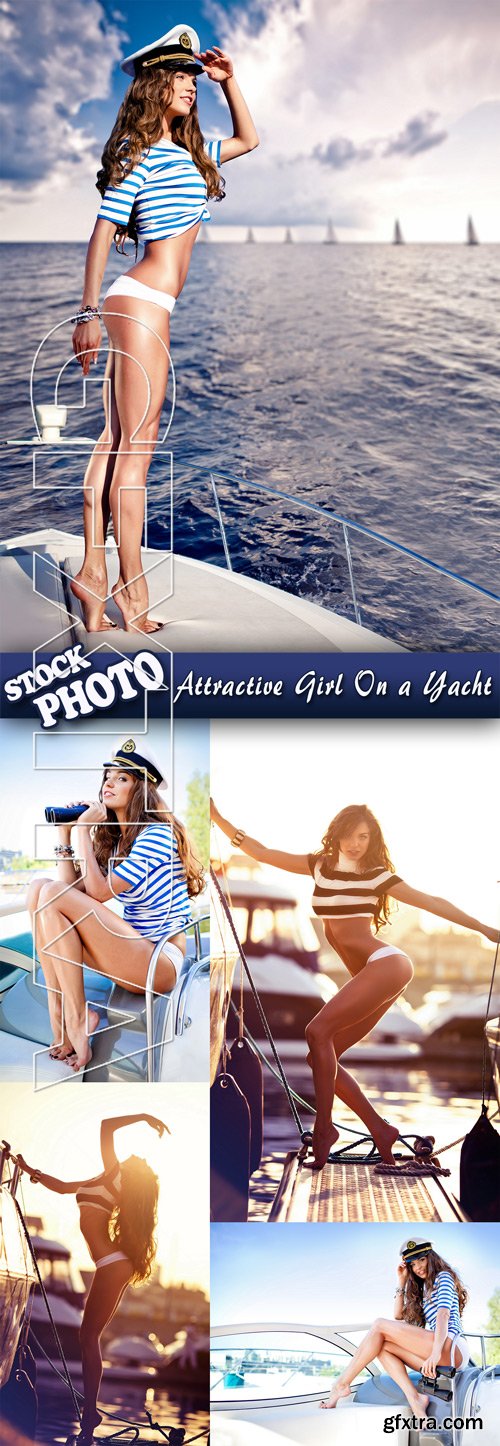 Stock Photo - Attractive Girl On a Yacht