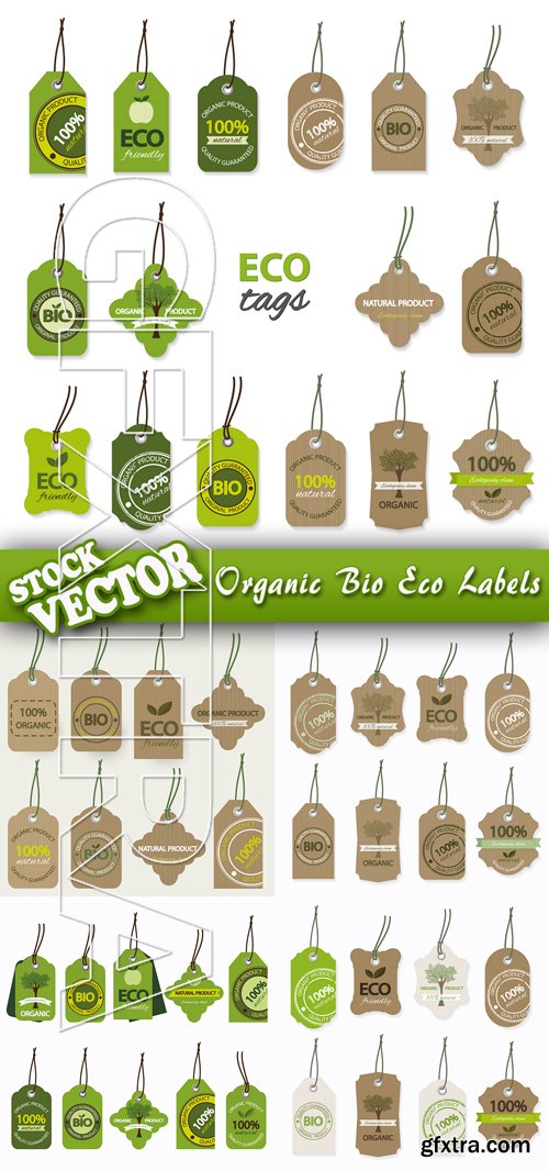 Stock Vector - Organic Bio Eco Labels