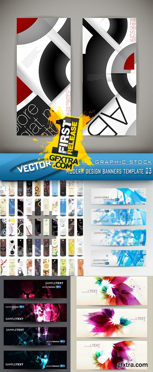 Stock Vector - Modern design banners template 23