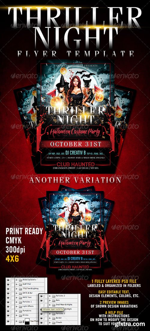 GraphicRiver - Thriller Night Halloween Flyer Template