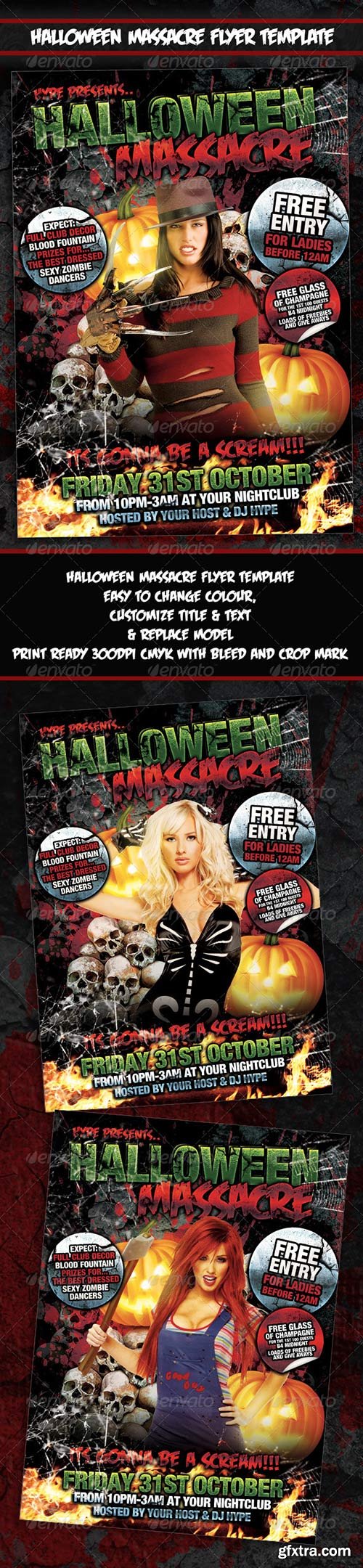 GraphicRiver - Halloween Massacre Flyer Poster Template