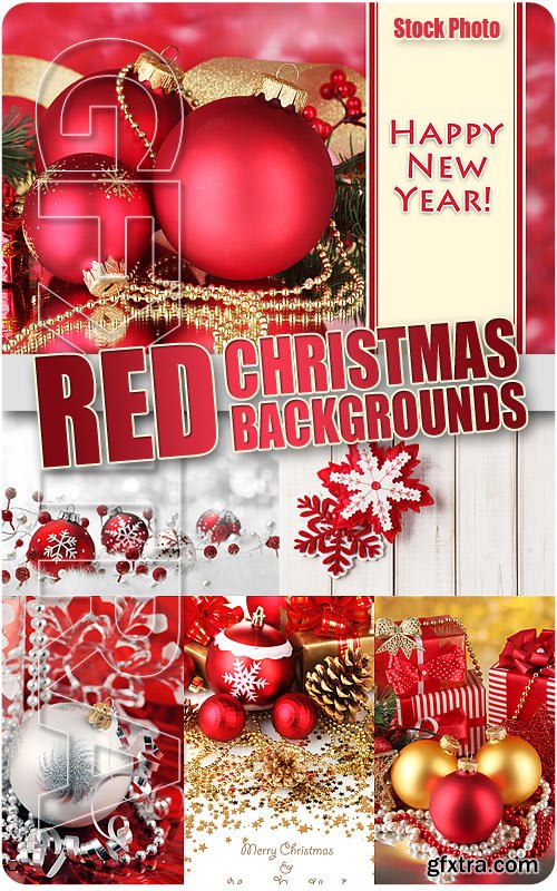 Red Christmas Compositions - UHQ Stock Photo
