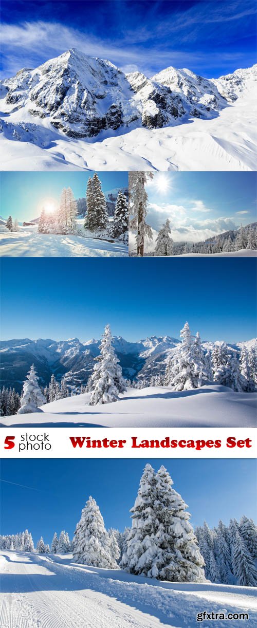 Winter Landscapes Set 5xJPG
