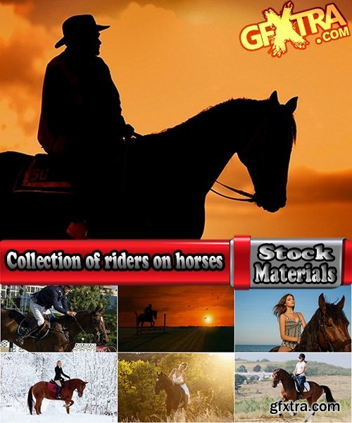 Collection of riders on horses 25 UHQ Jpeg
