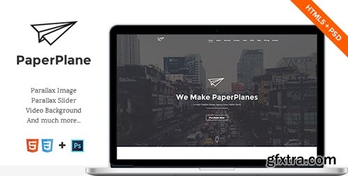 ThemeForest - PaperPlane - HTML5 Portfolio Template - RIP