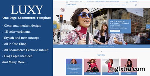 ThemeForest - Luxy - One Page Ecommerce Template - RIP