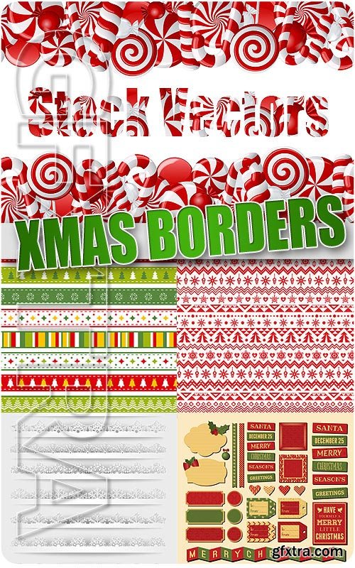 Christmas borders - Stock Vectors