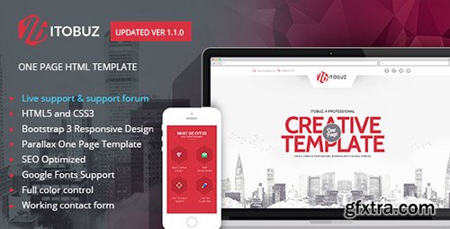 ThemeForest - Itobuz One Page HTML Template - FULL
