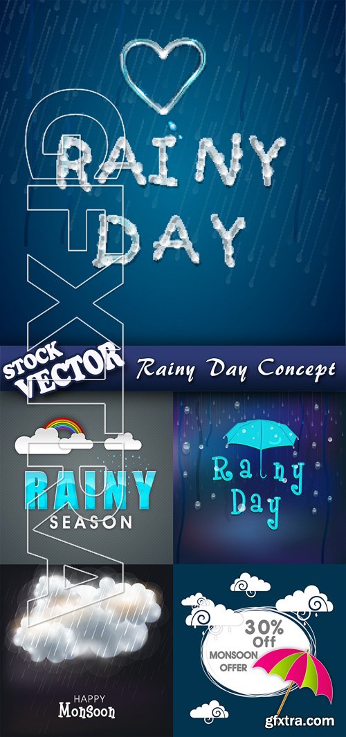 Stock Vector - Rainy Day Concept