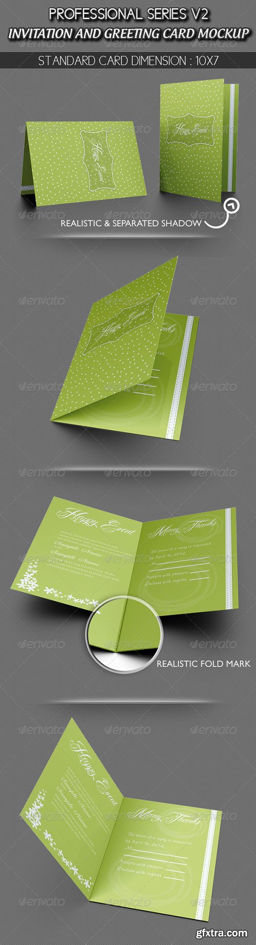 GraphicRiver - Invitation and Greeting Card Mockup V1