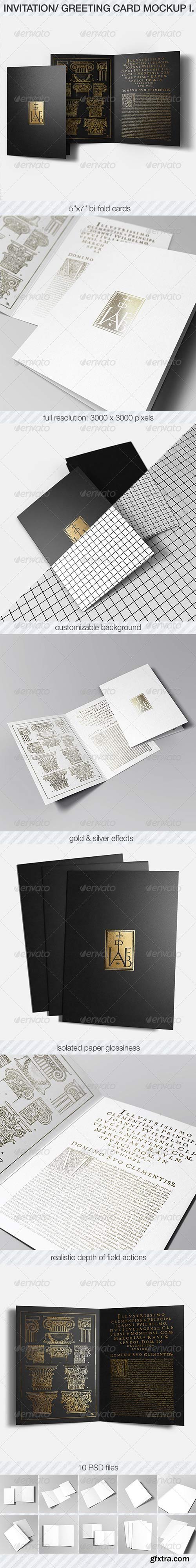 GraphicRiver - Invitation & Greeting Card Mockup Pack I
