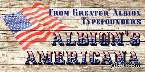 Albion\'s Americana Font Family - 6 Fonts for $48