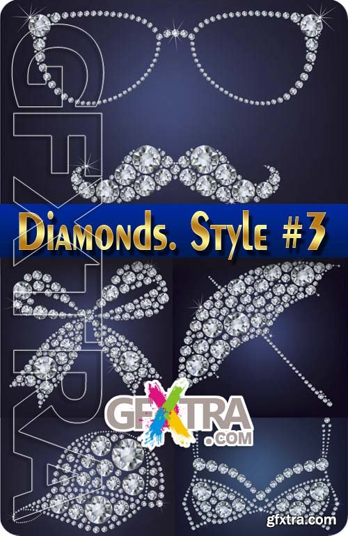 Diamonds. Style #1 - Stock Vector