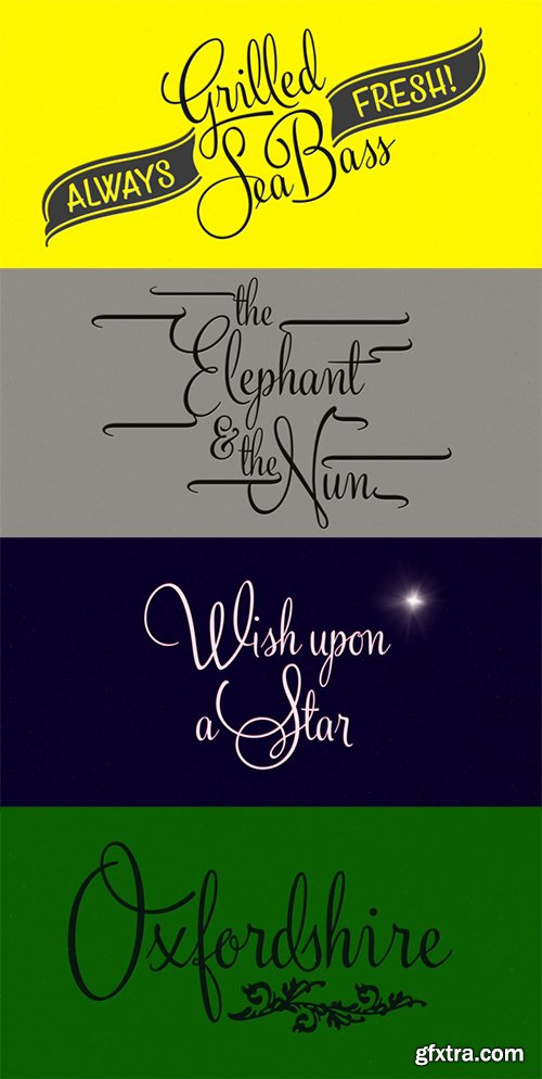 Silver Font Family - 3 Font $90