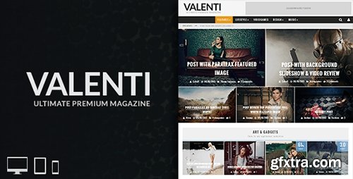 ThemeForest - Valenti v3.2 - WordPress HD Review Magazine News Theme