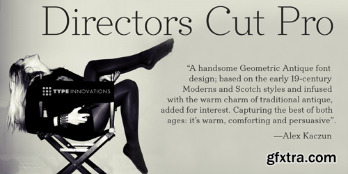 Directors Cut Pro - 6 Fonts for $169