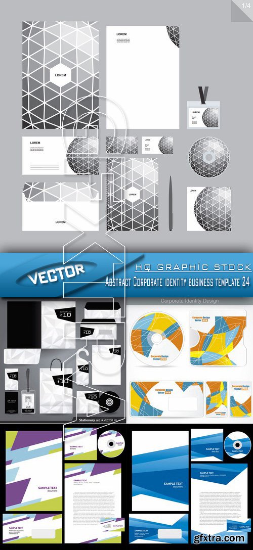 Stock Vector - Abstract Corporate identity business template 24