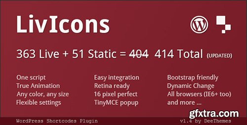 CodeCanyon - LivIcons for WordPress - Animated Vector Icons v1.4