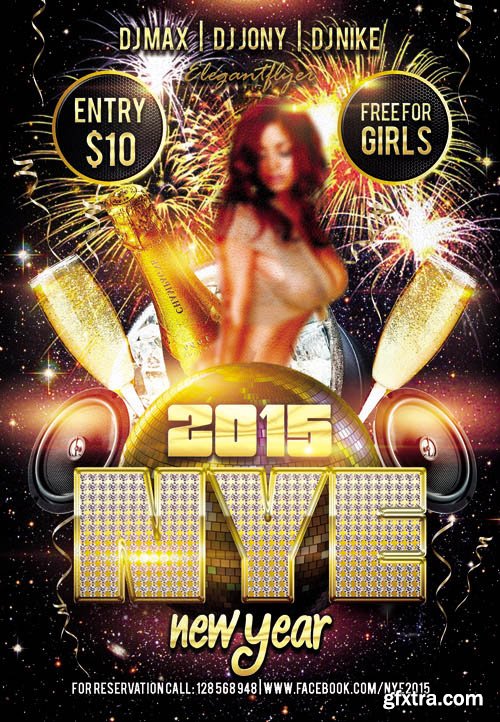 New Year 2015 - Club and Party Flyer Template
