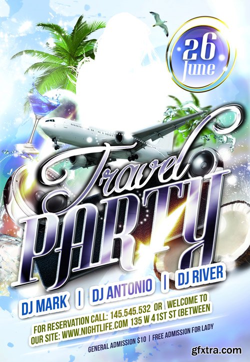 Travel Party - Club Flyer Template