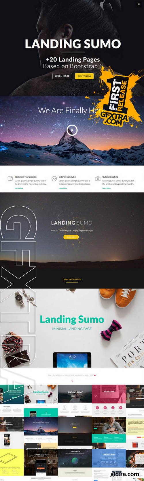 LandingSumo +20 Landing Pages - Creativemarket 91723