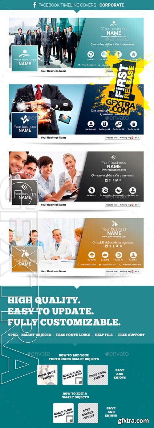 Facebook Timeline Covers - Corporate - Graphicriver 9169210