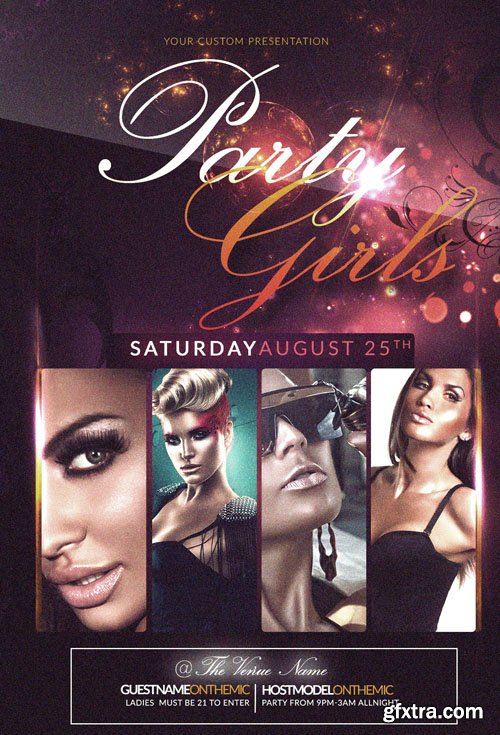 Party Girls Flyer Template
