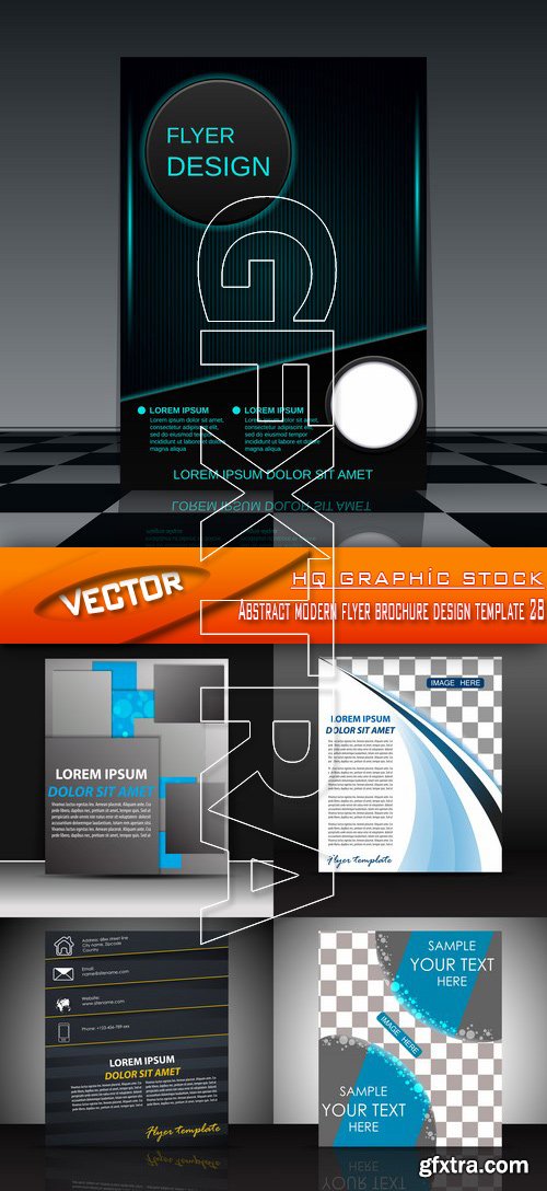 Stock Vector - Abstract modern flyer brochure design template 28