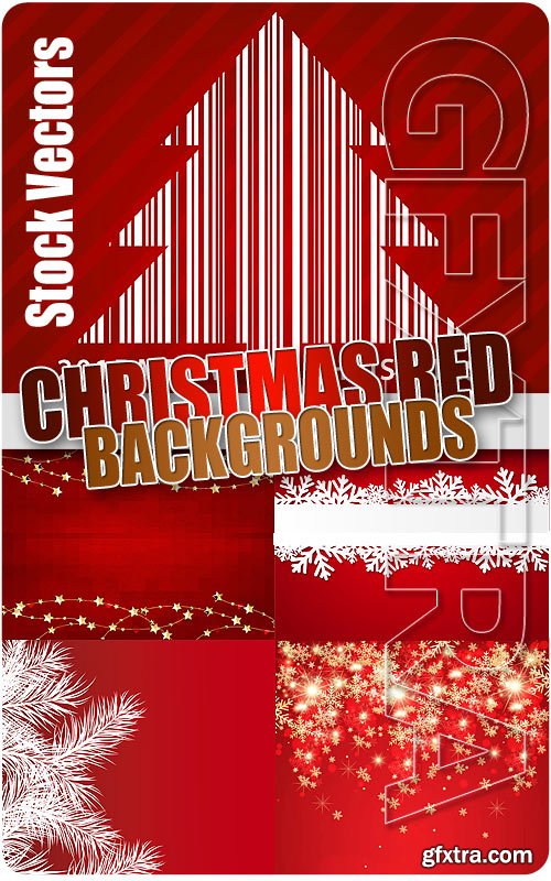 Xmas red backgrounds 2 - Stock Vectors