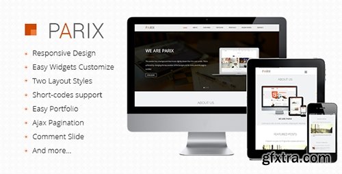 ThemeForest - Parix - One Page Blogger Template