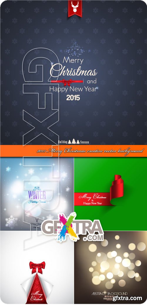2015 Merry Christmas creative vector background