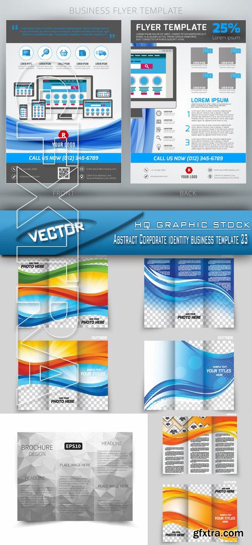 Stock Vector - Abstract Corporate identity business template 23