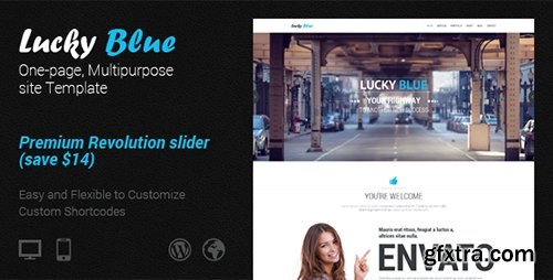 ThemeForest - Lucky Blue - Clean Site Template - RIP
