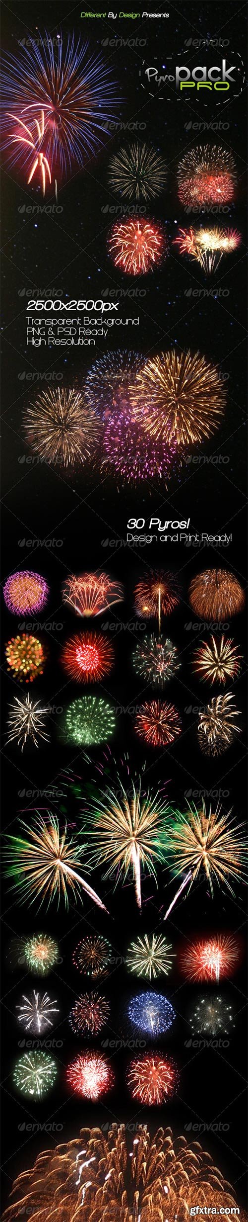 GraphicRiver - DBD | PyroPack PRO - 30 Transparent Firework Pyros