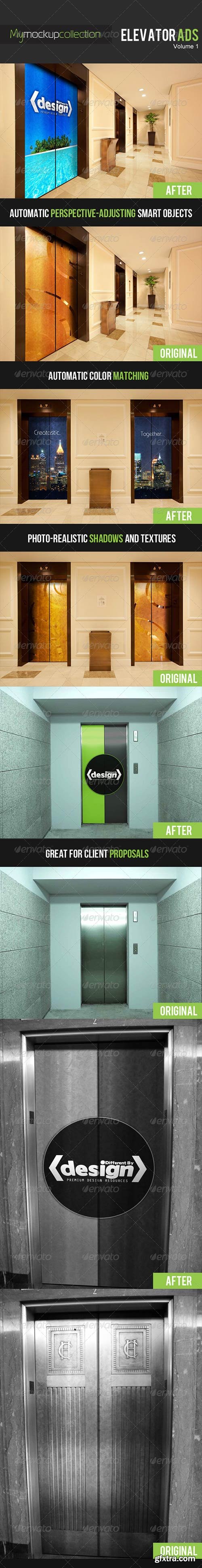 GraphicRiver - DBD | Elevator Advert Mockups | myMockupCollection