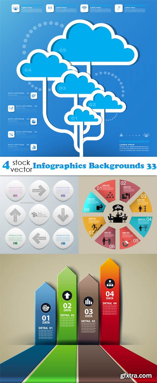 Vectors - Infographics Backgrounds 33