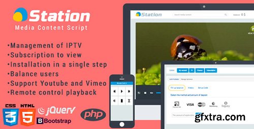 CodeCanyon - hStation Media Script v1.1
