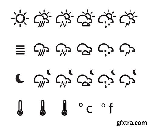 Ai Vector Weather Icon Set (November 2014)
