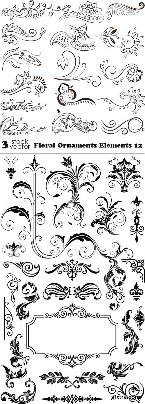Vectors - Floral Ornaments Elements 12