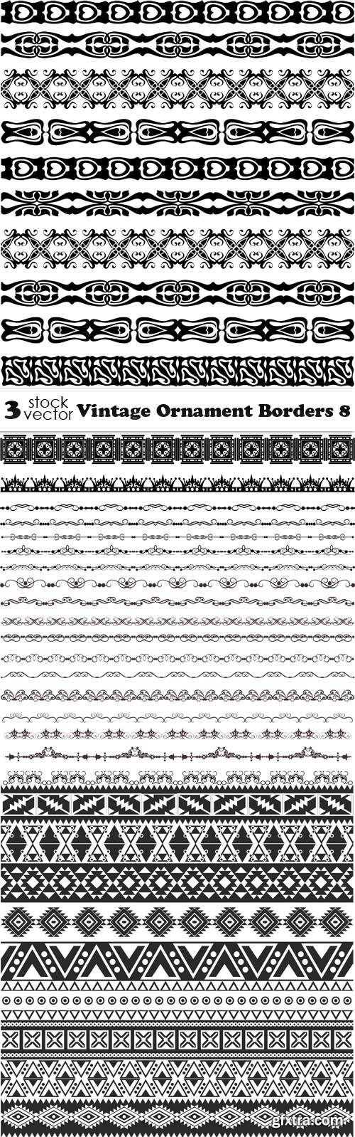 Vectors - Vintage Ornament Borders 8