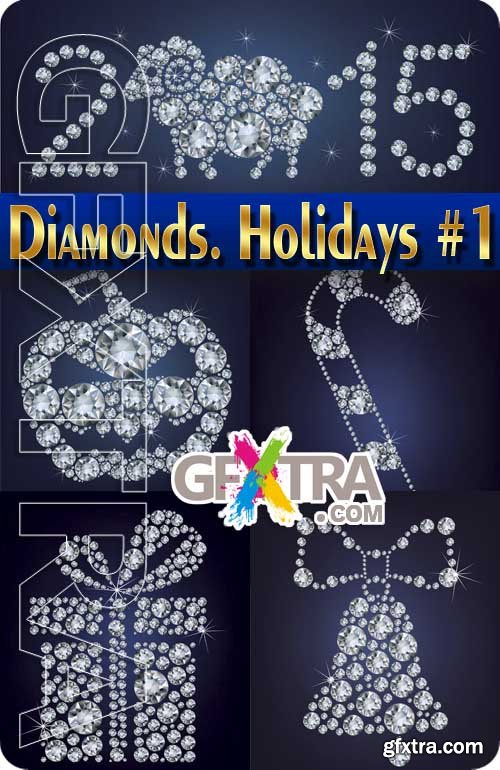 Diamonds. Holidays #1 - Stock Vector